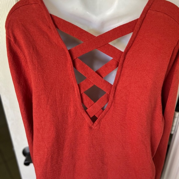 Love Ellie Mia Waffle Knit Sweater Rust - Picture 7 of 9